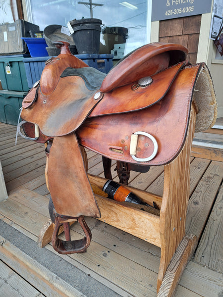 15.5" Steve Flick Roughout Work Saddle