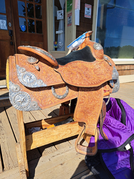 16" Silver Mesa Western Equitation Saddle