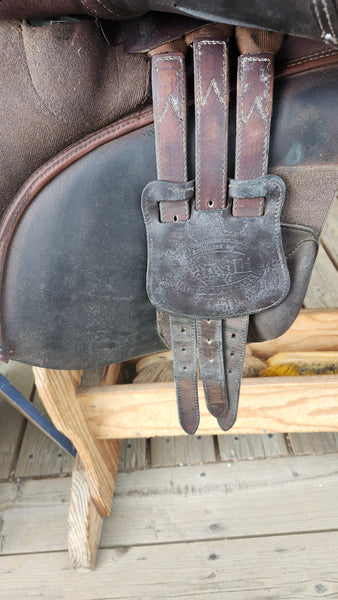 17.5" Bates Caprilli Close Contact Jump Saddle