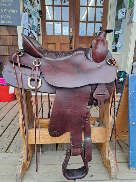 16.5" Tucker Cheyenne Frontier Western Trail Saddle