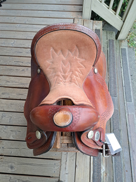 15" Royal King RB Auto Adjust Flex Tree Trail Saddle