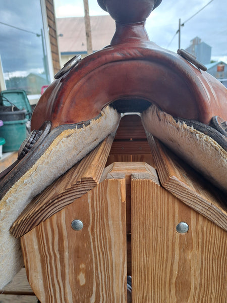 15.5" Steve Flick Roughout Work Saddle
