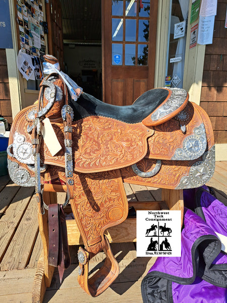 16" Silver Mesa Western Equitation Saddle