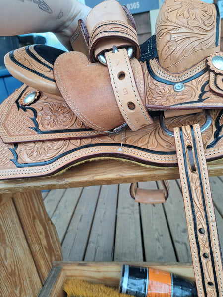 NEW! 8" Silver Royal Mini Hilltop Show Saddle
