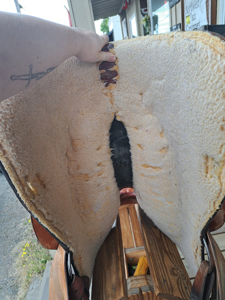 15.5" Steve Flick Roughout Work Saddle