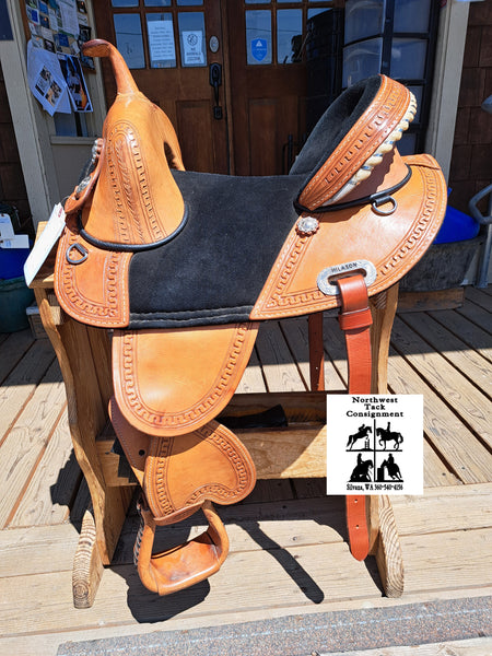 15" Hilason Treeless Barrel Racing Saddle