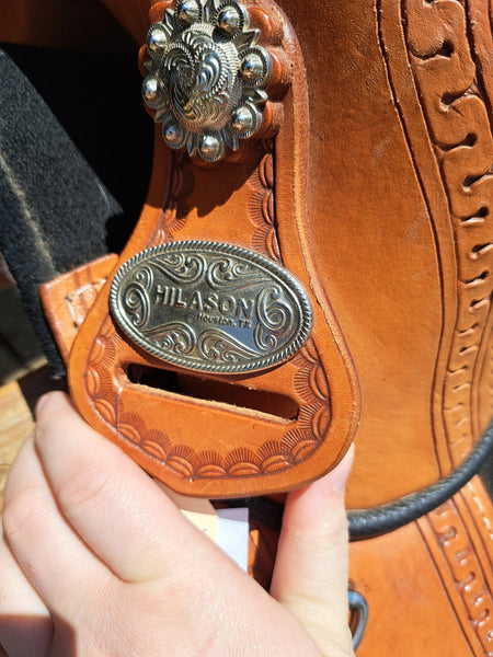 15" Hilason Treeless Barrel Racing Saddle