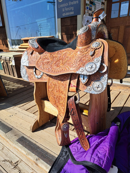 16" Silver Mesa Western Equitation Saddle
