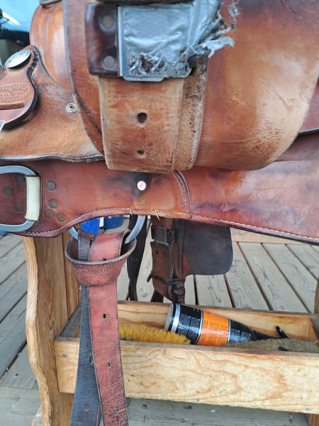 15.5" Steve Flick Roughout Work Saddle