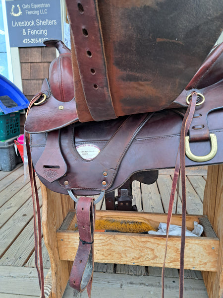 16.5" Tucker Cheyenne Frontier Western Trail Saddle