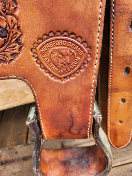 15.5" Tex Tan Imperial Equitation Saddle