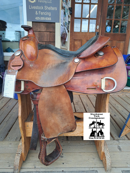 15.5" Steve Flick Roughout Work Saddle