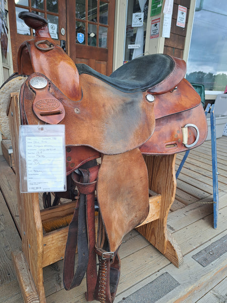 15.5" Steve Flick Roughout Work Saddle