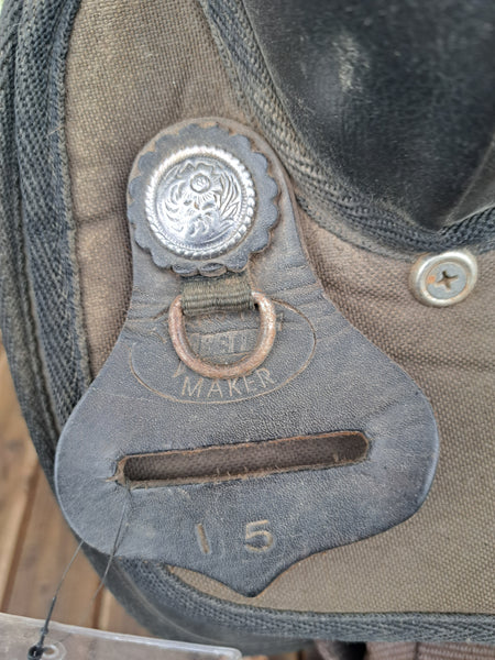 15" Abetta Synthetic Western Saddle