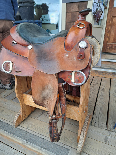 15.5" Steve Flick Roughout Work Saddle
