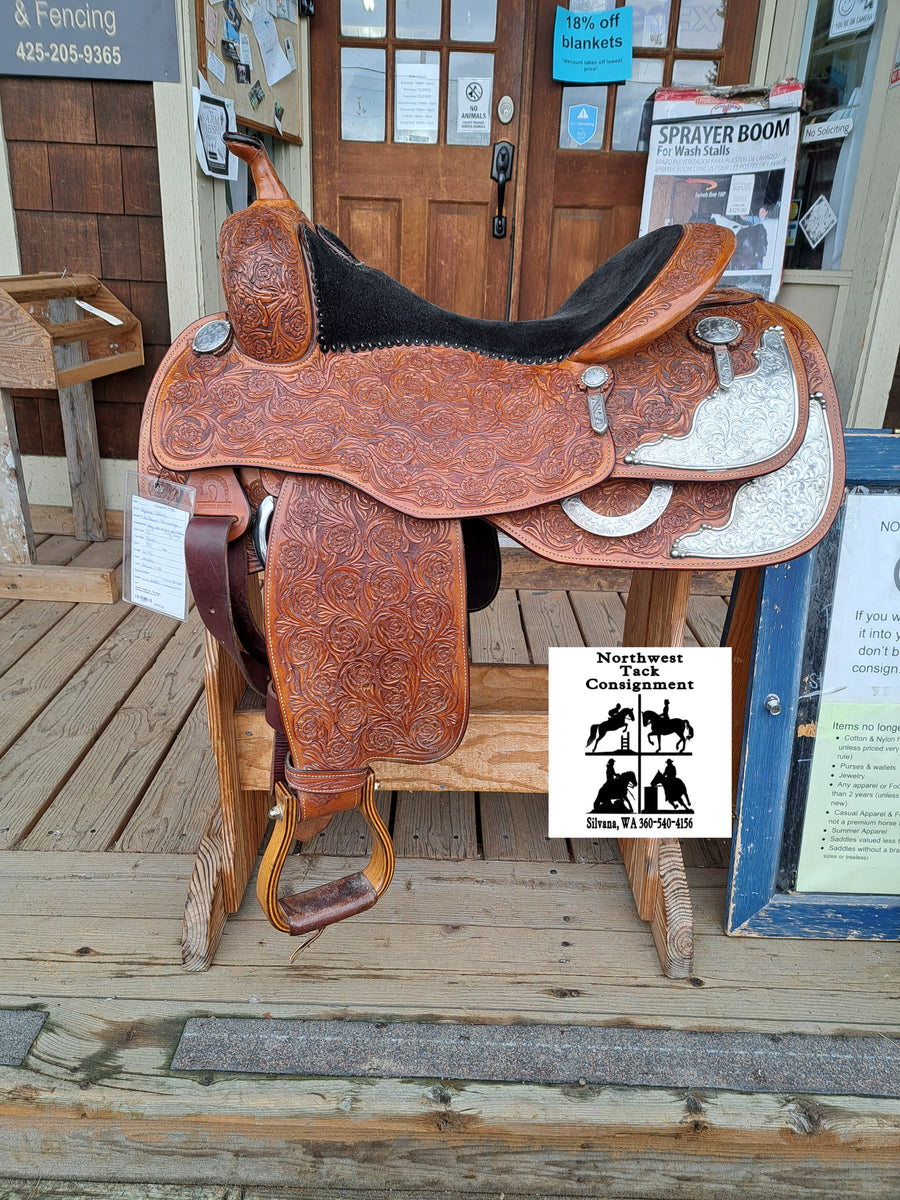 WESTERN RAWHIDE - Rênes longues en cuir Split Signature Heavy Ends