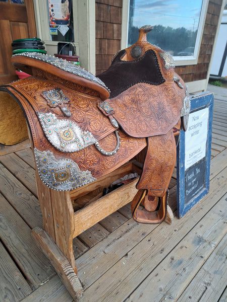 16.5" Silver Mesa Western Equitation Show Saddle