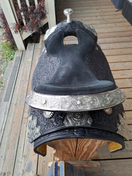 17" Billy Royal Carolina Rowel Western Equitation Show Saddle