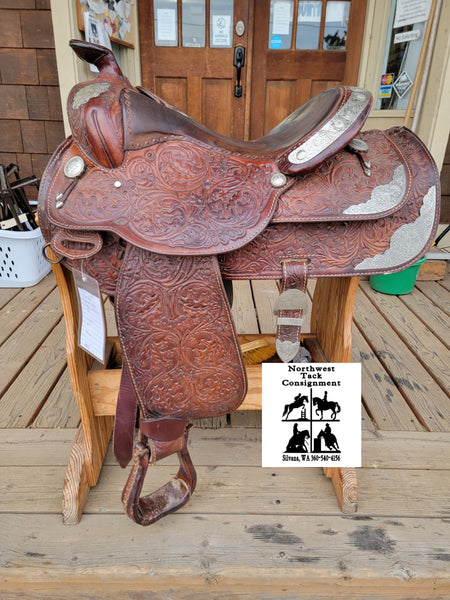 15" Silver Royal Equitation Saddle