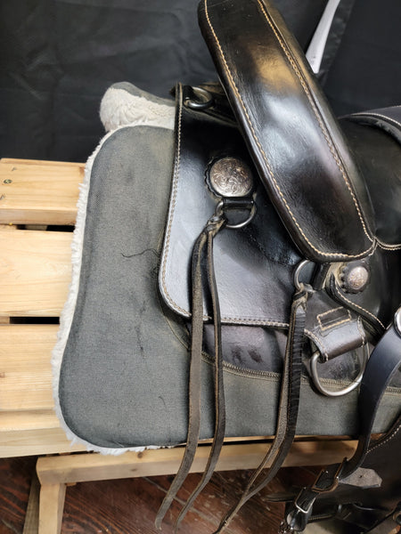 14" Ortho-Flex Baron Western Saddle