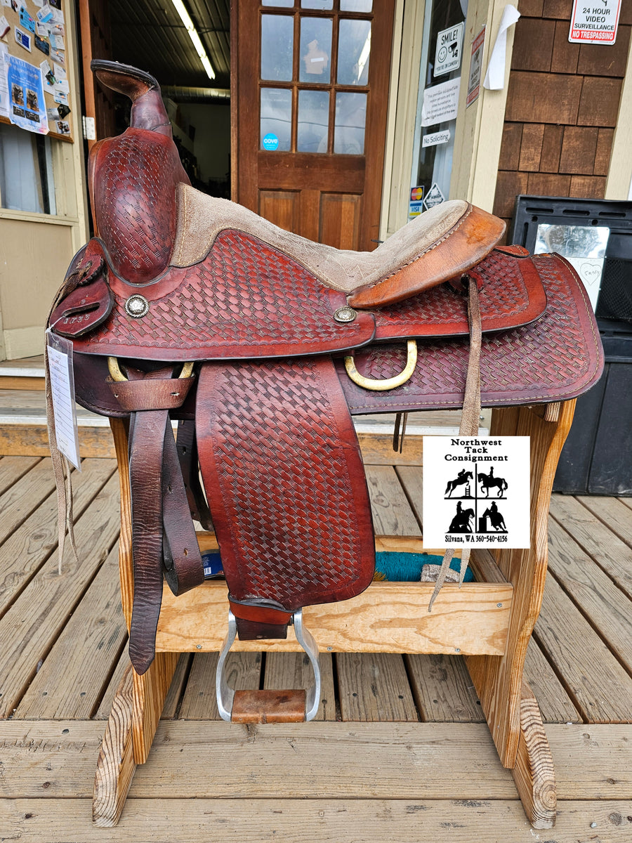 15" Ozark Leather Ranch Saddle Northwest tack consignment LLC
