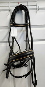 FSS rolled leather dressage bridle w/ reins