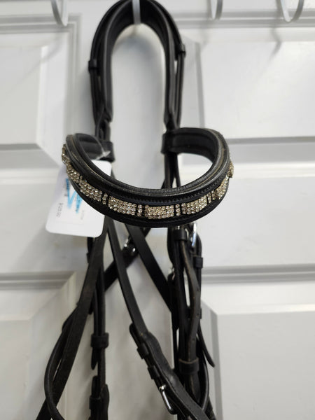 FSS double bridle w/ bling brow