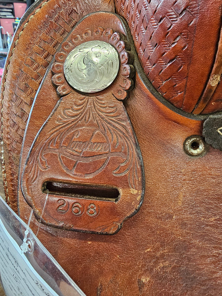 15" Longhorn Barrel Racing Saddle