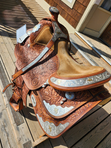 16" Denny Sergeant Silver Mesa Western Equitation Saddle