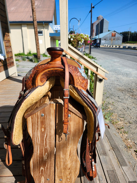 16" Denny Sergeant Silver Mesa Western Equitation Saddle