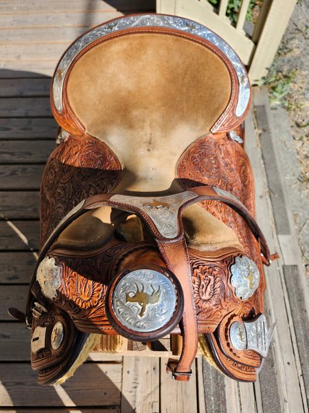 16" Denny Sergeant Silver Mesa Western Equitation Saddle