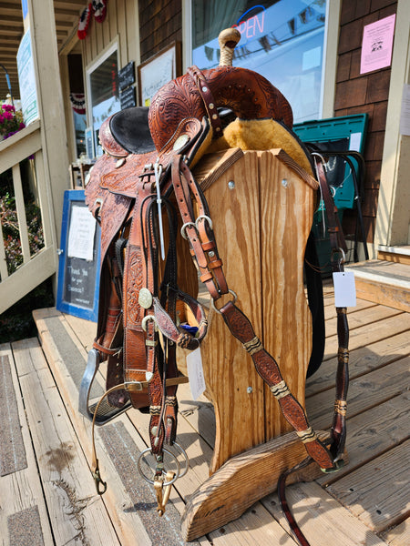 15" Marlene Eddleman by Circle Y Barrel Racing Saddle Package