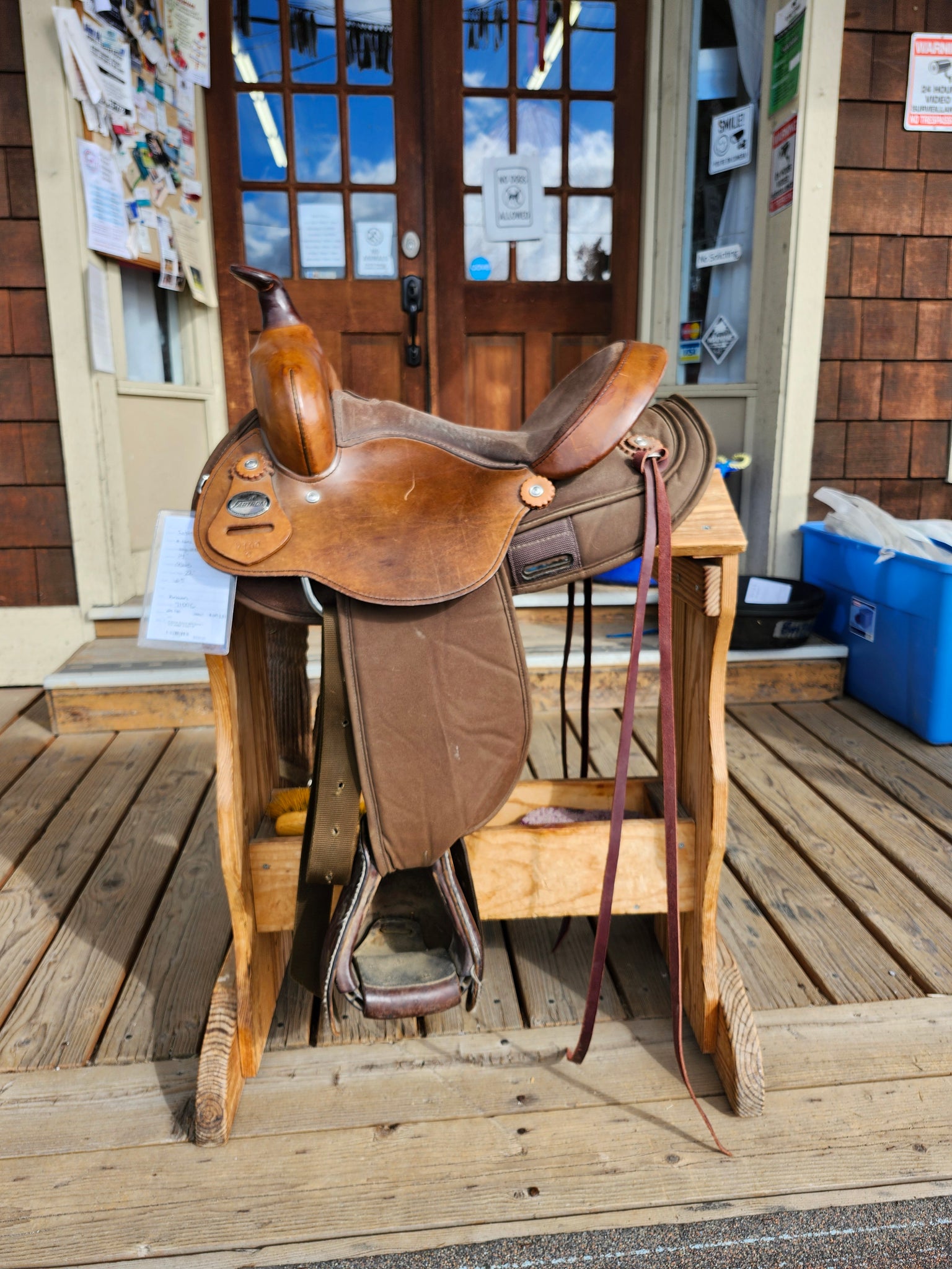 14" Fabtorn Round Skirt Barrel / Trail Western saddle