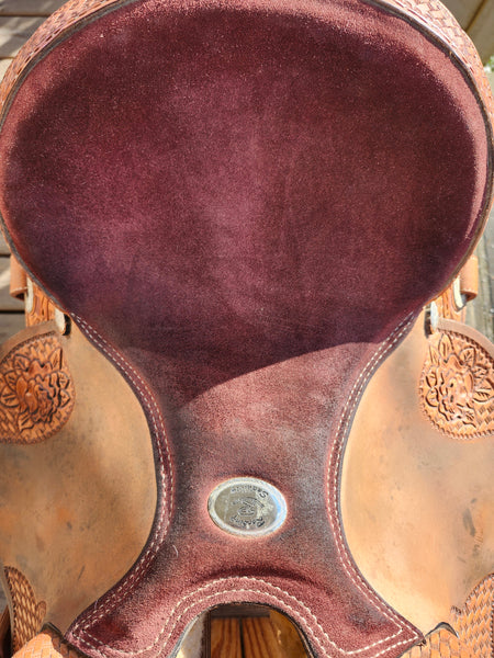 14" Rocking R Saddlery barrel saddle