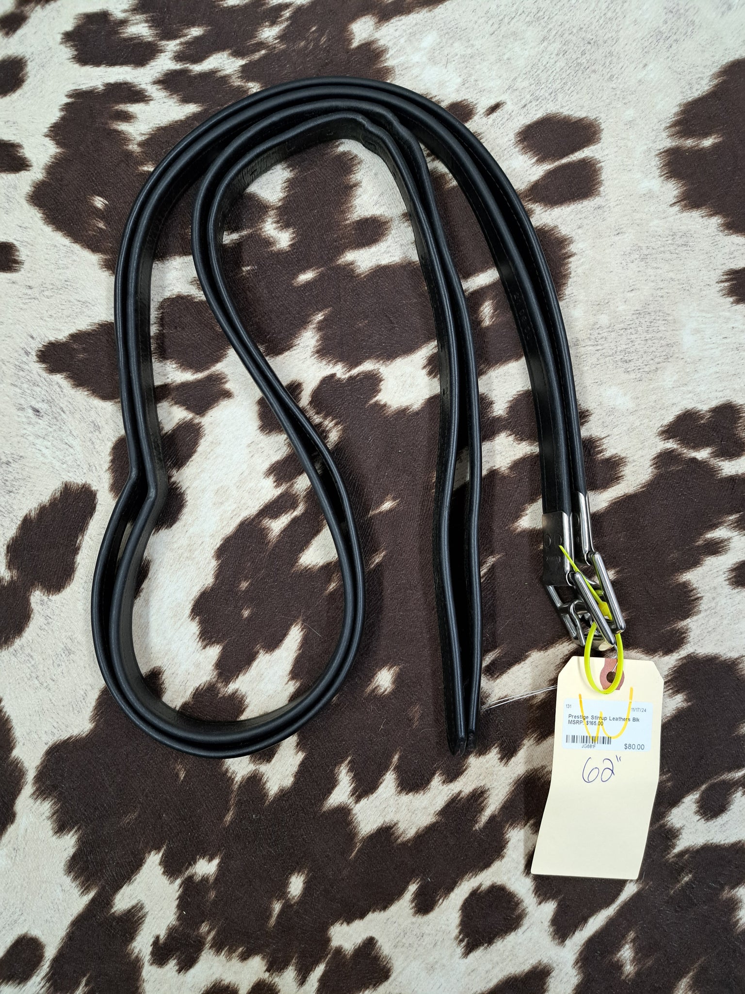 62" Prestige Stirrup Leathers