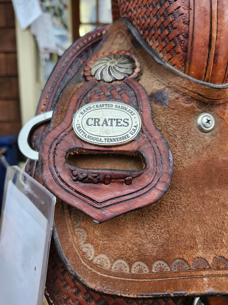 14" Crates Meleta Brown Barrel Racing Saddle