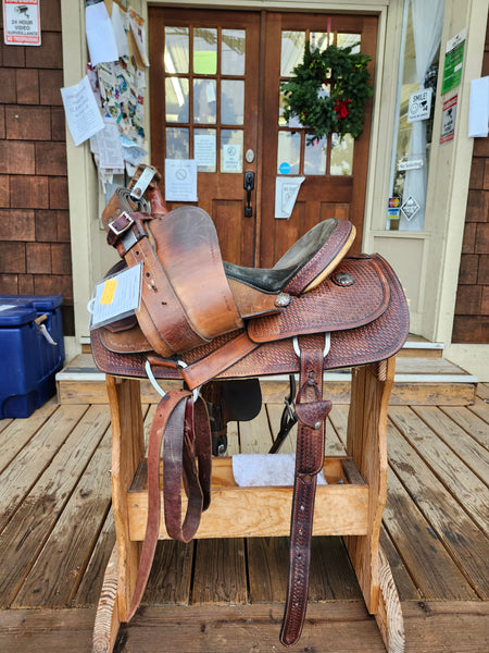 14" Crates Meleta Brown Barrel Racing Saddle