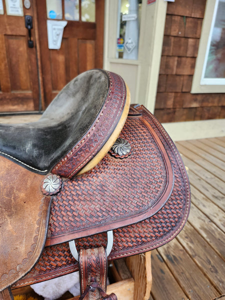 14" Crates Meleta Brown Barrel Racing Saddle