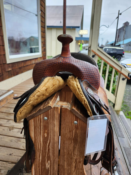 14" Crates Meleta Brown Barrel Racing Saddle