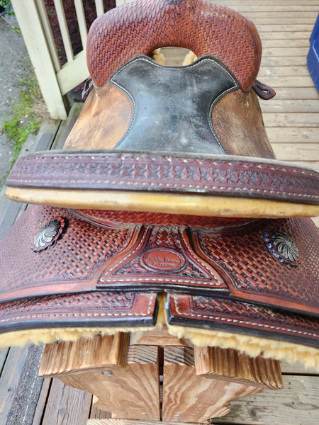 14" Crates Meleta Brown Barrel Racing Saddle