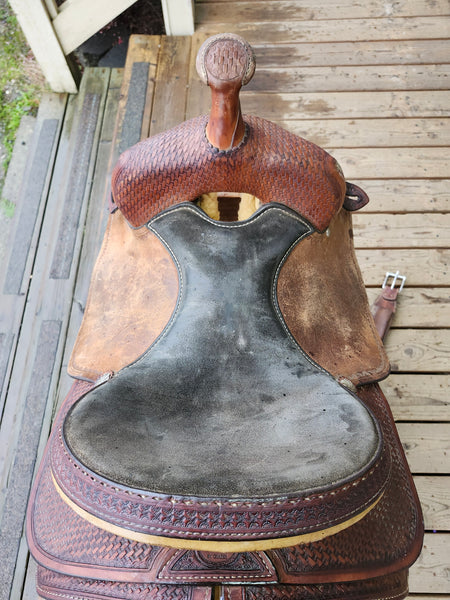 14" Crates Meleta Brown Barrel Racing Saddle