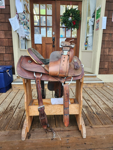 14" Crates Meleta Brown Barrel Racing Saddle