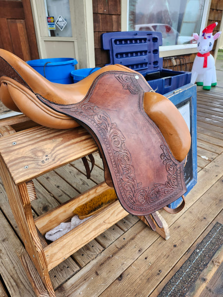 17" Custom Spanish Style Baroque Style Saddle