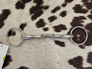 5.5" dewsbury kangaroo loose ring snaffle bradoon