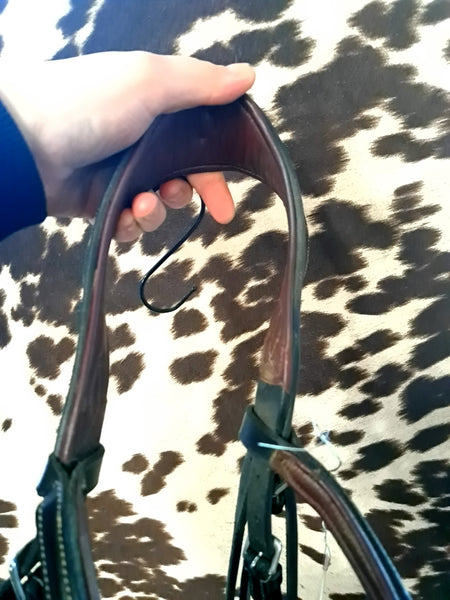 FULL Padded Dressage Bridle with Scalloped Browband