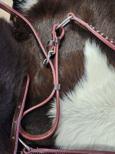 One Ear Headstall and Breast Collar LV/Teal Average Size