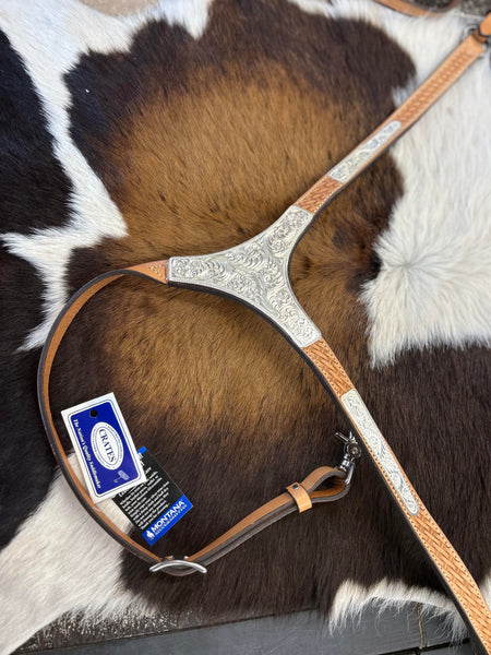 Crates Headstall, Breast Collar, & Split Reins