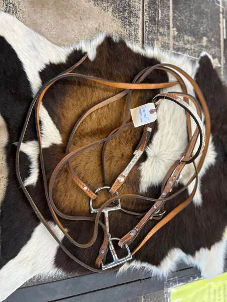 Crates Headstall, Breast Collar, & Split Reins