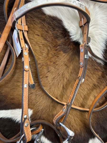 Crates Headstall, Breast Collar, & Split Reins