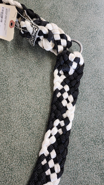 Custom Muletape Breastcollar - White & Black